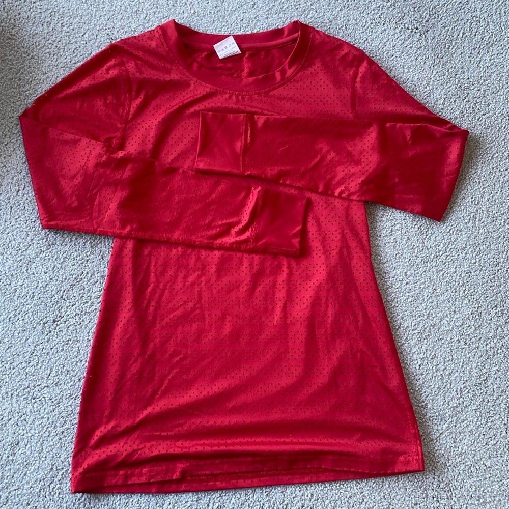 Red Zyia activewear top